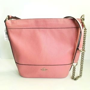 ✨NWT Coach Tulip Pebbled Leather Paxton Shoulder